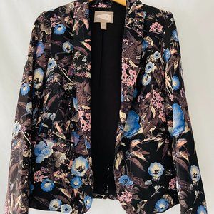 FOREVER 21 CONTEMPORARY FLORAL BLAZER